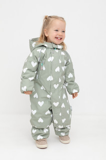 Комбинезон детский CROCKID 1G OVL 001 1_b, зеленый чай, сердца, 74