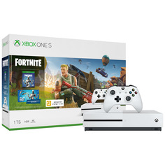 Игровая приставка Microsoft Xbox One S 1Tb White + Игра Fortnite