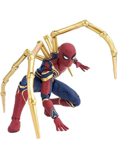 Фигурка StarFriend Железный Человек-паук Iron Spider-man подвижная аксессуары 13,5 см