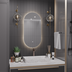 Зеркало для ванной Alias Олимпия 100*55 с нейтральной LED-подсветкой и антизапотеванием