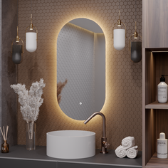 Зеркало для ванной Alias Олимпия 100*60 с тёплой LED-подсветкой