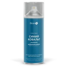 Краска Elcon для предметов декора, быстросохнущая, аэрозоль, Синий кобальт, 520 мл