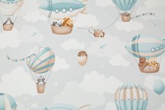 Обои детские виниловые на флизелине KOF Brands Веселое путешествие 14. 1,06*10,05м