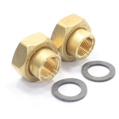 IMP PUMPS Соединение с накидной гайкой 1/2"-1",резьба-резьба, вн.,бронза плоская прокладка
