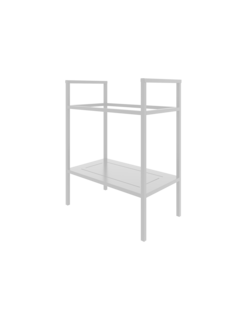 Тумба для раковины Ulitka Camelot металл, черн. 80 см