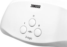 Водонагреватель ZANUSSI 3-logic T, проточный, 5.5кВт, кран, белый [нс-1064830]