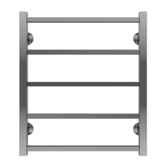 Полотенцесушитель Azario AZ75556 ANCONA 500x600 водяной 5 кв. перекл. 1"-1/2" полированный