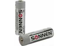 Батарейки SONNEN комплект 24 шт, Alkaline, АА LR6,15А, алкалиновые, пальчиковые, короб, 45