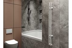Полотенцесушитель водяной,2 перекладины 1500x82 нижнее,STRETTO,RAL 9016,вертик Heat Mart