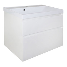 Комплект тумба Azario Velluto 70 подвесная с раковиной Slim 70, белый матовый CS00088602