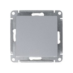Выключатель перекрестный одноклавишный Schneider Electric Атлас Дизайн без рамки алюминий