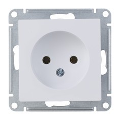 Розетка Schneider Electric Атлас Дизайн без заземления без рамки белая