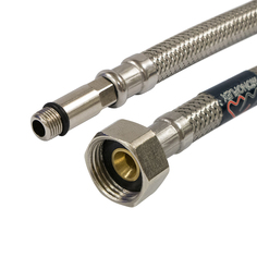 Подводка гибкая для смесителя с длинным наконечником 1/2"ВР-10 мм шланг PEX 120 см Albatro Building Materials