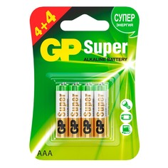 Батарейка Super GP LR03 ААА 8 шт