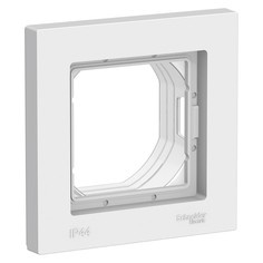 Рамка 1 пост Schneider Electric Атлас Дизайн AQUA IP44 белый