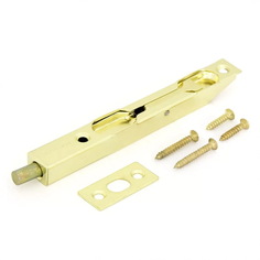 Шпингалет декоративный 5-1/2" латунь Palladium