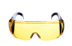 Очки защитные CHAMPION с дужками желтые