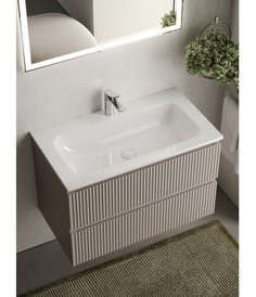 Тумба с раковиной Sancos Snob R 80 см Doha Soft SNR80SM + CN7012
