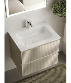 Тумба с раковиной Sancos Snob R 60 см Beige Soft SNR60CE + CN7011