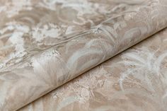 Обои винил на флизелине Kerama Marazzi Экзотика, мотив темно-бежевый, рисунок Флора