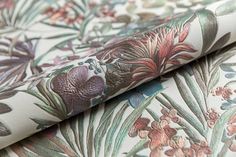 Обои винил на флизелине Kerama Marazzi Джангл, мотив светлый цветной, рисунок Флора