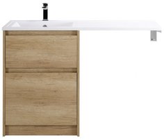 Тумба с раковиной под стиральную машину BelBagno Kraft-LVD 120-BB1200/480-LV-MR-L Rovere N