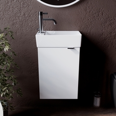 Тумба с раковиной Sancos Mini L 35 белая