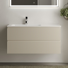 Тумба с раковиной Sancos Snob R 100 L Beige Soft SNR100LCE+CN7014