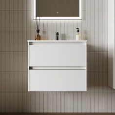 Тумба с раковиной Sancos Cento 60 белая CN60W+CN7001