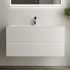 Тумба с раковиной Sancos Snob R 100 Bianco SNR100W+CN7013