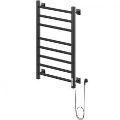 Электрический полотенцесушитель Nika STEP-2 80/50 RAL9005 черный матовый правый тэн