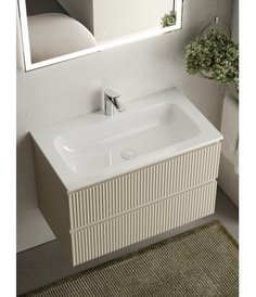 Тумба с раковиной Sancos Snob R 80 см Beige Soft SNR80CE + CN7012