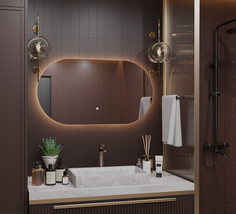 Зеркало для ванной Alias Олимпия 70*150 с теплой LED-подсветкой