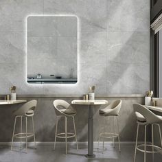Зеркало для ванной Prisma 100x80 с подсветкой, P/V/100-80/4kвзмах No Brand