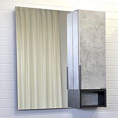 Зеркало-шкаф Com,forty Франкфурт-75 бетон светлый Comforty