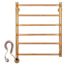 Полотенцесушитель латунный Secado Верона 1 50х60, электрический L, бронза