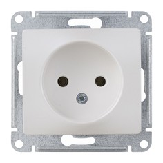 Розетка Schneider Electric Глосса без заземления без рамки перламутр
