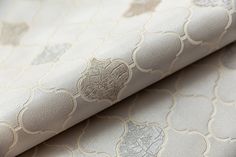Обои винил на флизелине Kerama Marazzi Арабески, мотив бежевый светлый, рисунок Орнамент