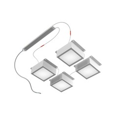 Комплект светильников Geniled Griliato Tetris 40 Вт 5000 К Опал 100x100 мм (4 шт)