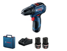 Аккум. дрель-шуруповерт BOSCH GSR 12V-30 в чем. (12.0 В, 2 акк., 2.0 А/ч Li-Ion, 2 скор.,