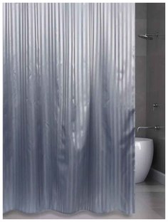 Штора для ванной Bath Plus Hilton 180x200 см Серый