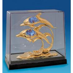 Фигурка декоративная crystal temptations, Дельфины, 12 см, в боксе