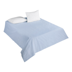 Простыня Guten Morgen Bali mist 180 х 214 см поплин голубая