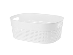 Корзинка "Лофт" 12л овальная (слоновая кость) 645026 Violet