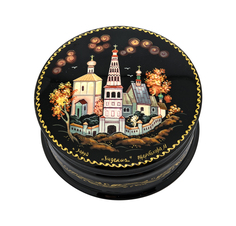 Шкатулка с художественной росписью «Кидекша» No Brand