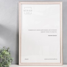 Фоторамка пластик Gallery 40х60 см, 642490 розовый (пластиковый экран) No Brand
