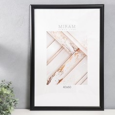 Фоторамка пластик Gallery 40х60 см, 647277 чёрный (пластиковый экран) No Brand