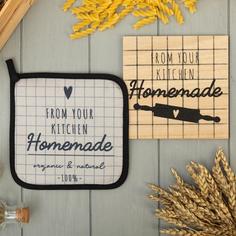 Набор кухонный "Homemade" прихватка, подставка под горячее No Brand