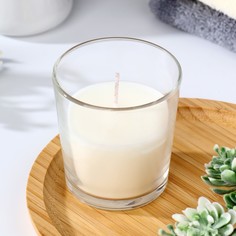 Свеча в гладком стакане ароматизированная Французская ваниль Sima Land