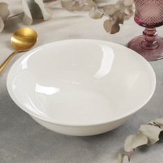Тарелка глубокая White Label, d=22,5 см, цвет белый No Brand